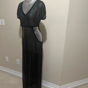 Sheer Black Maxi Dress